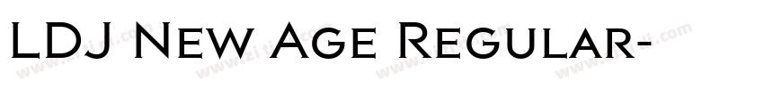 LDJ New Age Regular字体转换